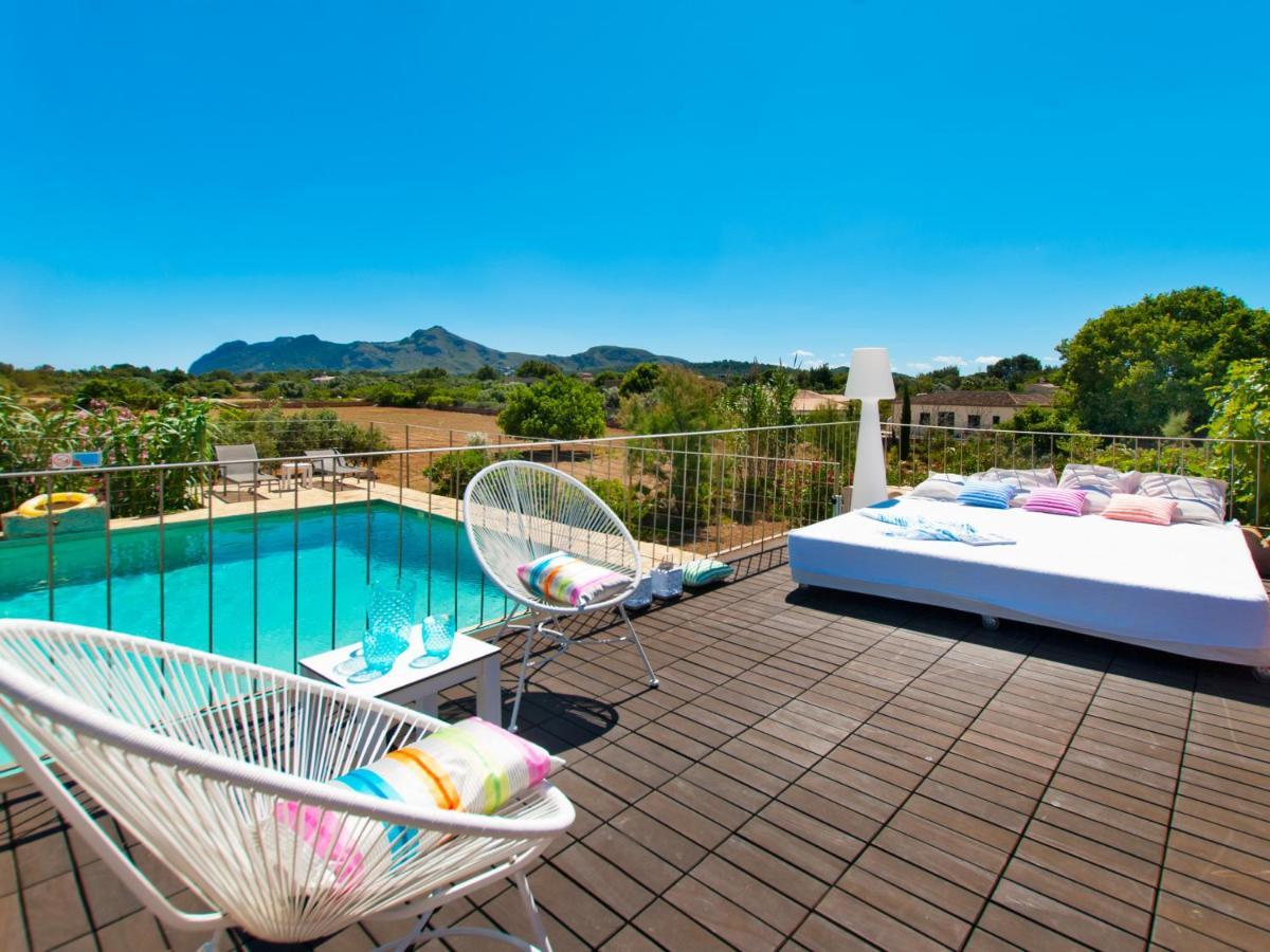 Villa Barcares Petit, Piscina, Jardines Junto A Playa En Alcudia Экстерьер фото