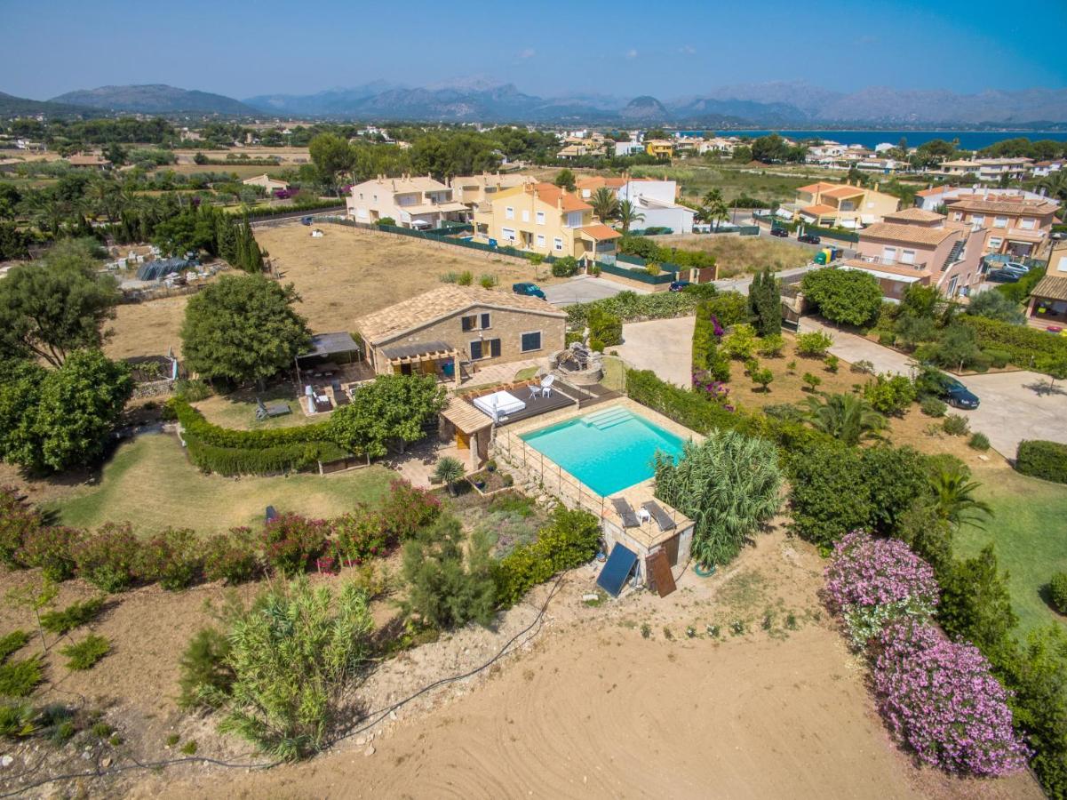 Villa Barcares Petit, Piscina, Jardines Junto A Playa En Alcudia Экстерьер фото